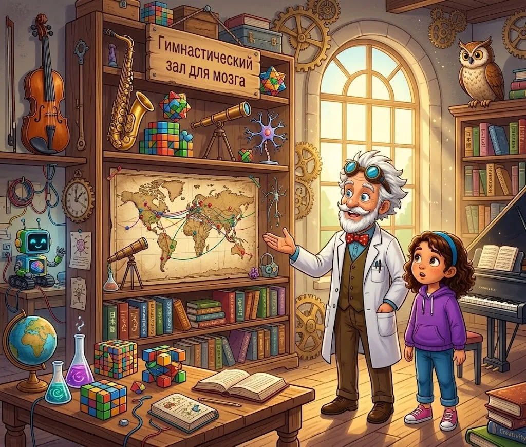 A gym for the brain: puzzles, music, languages and science
