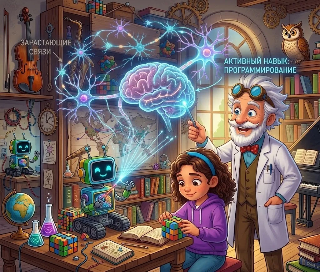 Growing connections: an active programming skill and puzzles